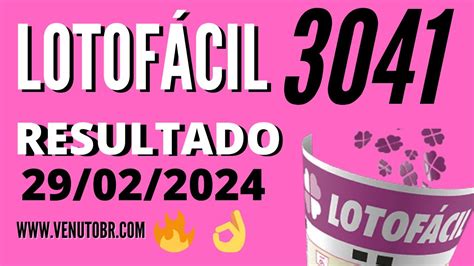 resultado lotofácil 3041 quinta